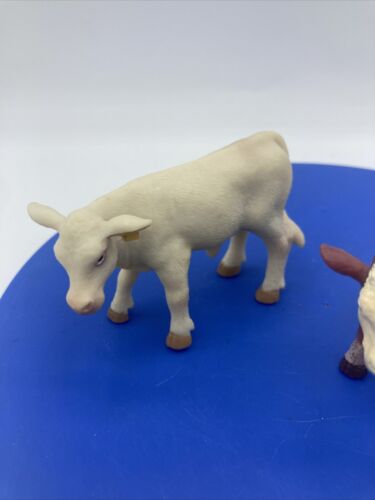 Little Busters Figuren Charolais Hereford Kalb Kuh Stier weiß braun - Bild 2 von 13