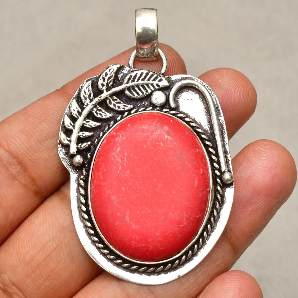 Ciondolo gioiello fatto a mano in argento sterling 925 con pietra preziosa co... - Immagine 3 di 4