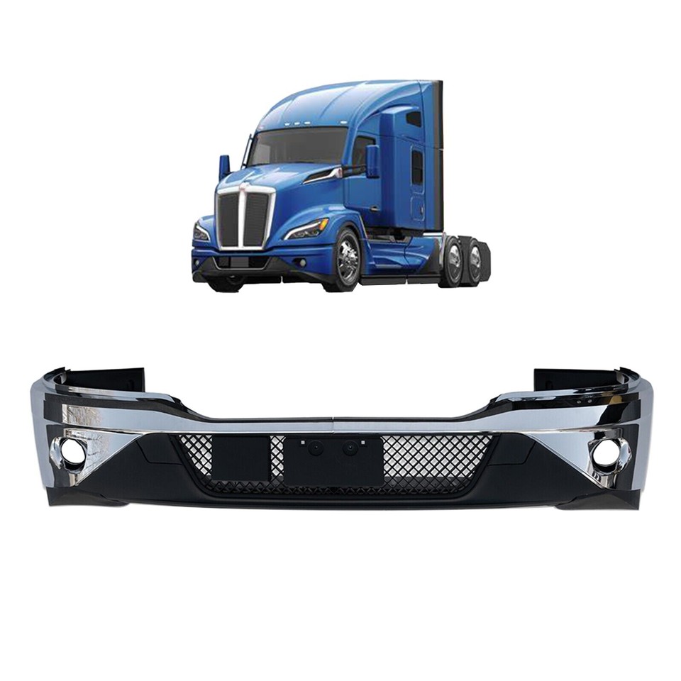 Sterlix Paire de grilles d'aération latérales chromées compatibles avec Kenworth T680, accessoires de rechange pour camion Kenworth, côté passager et côté conducteur gauche