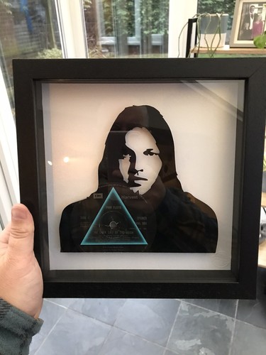 David Gilmour of Pink Floyd - Dark Side of the Moon - Original Vinyl Art 1973 - Picture 1 of 5