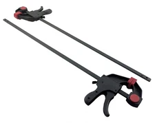 Set of 4 - 24" Ratcheting Bar Clamp 2.5" Throat Depth Nylon Handle w/Trigger