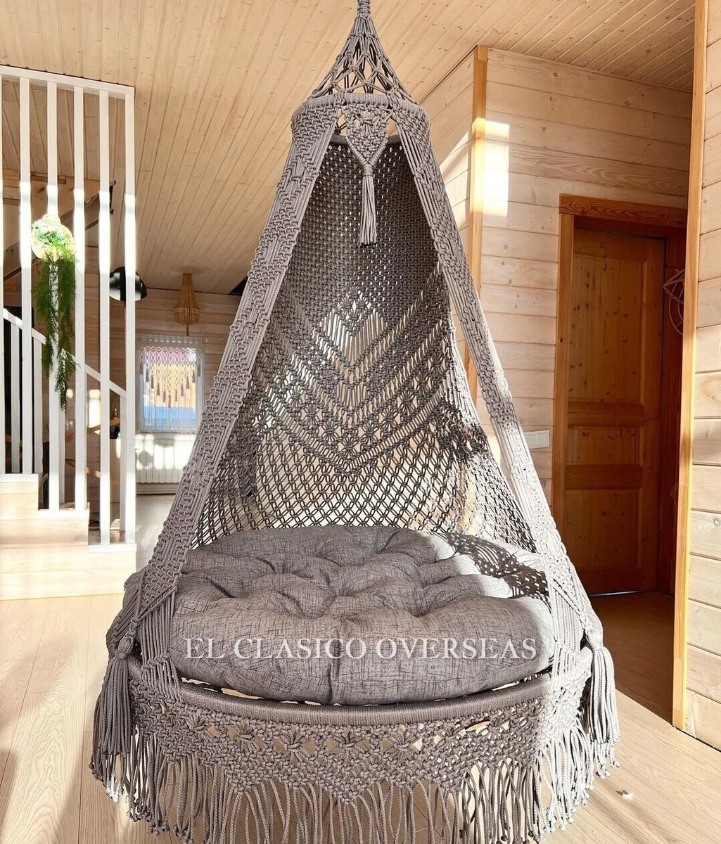 Macrame hanging chair deals