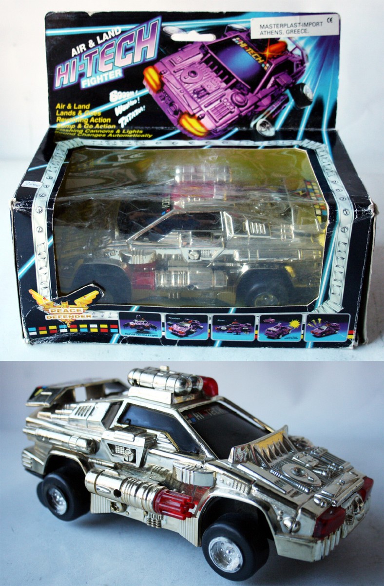 RARE VINTAGE 80'S SPACE HI TECH FIGHTER CAR PEACE DEFENDER