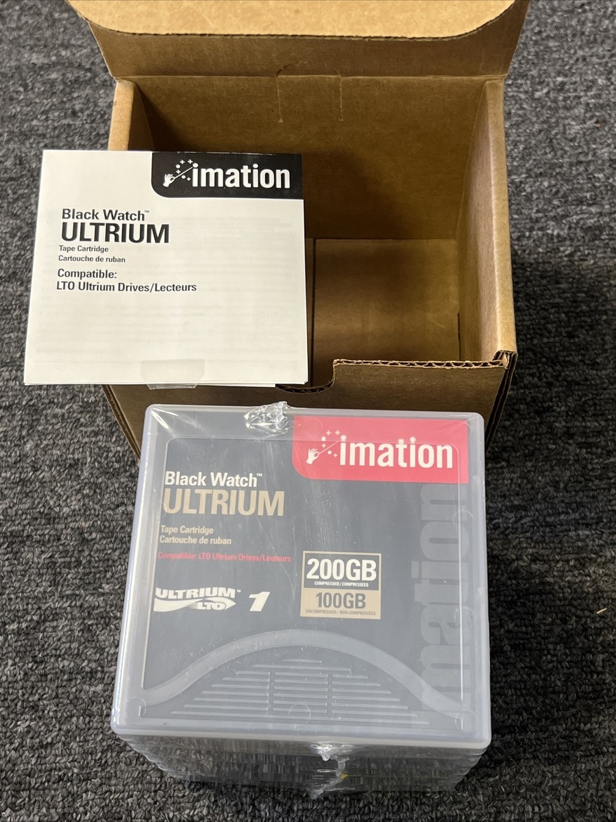 Lot 5 Genuine Imation Black Watch Ultrium Tape Cartridge