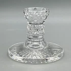 VTG Old Mark WATERFORD CRYSTAL 3.75" CANDLESTICK Taper CANDLEHOLDER Clear MINTY