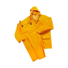 Cordova 3-Piece Heavy Duty Yellow Rainsuit - Choose Sizes: M-5XL 