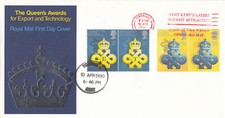 Queens Award for Industry GB RM FDC Visit Kent Day at Wells slogan 1990 (110269)