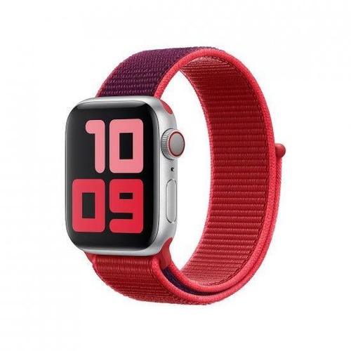 Bracelet sport véritable Apple Watch en nylon 38 mm/40 mm - (PRODUIT) ROUGE - Photo 1/7