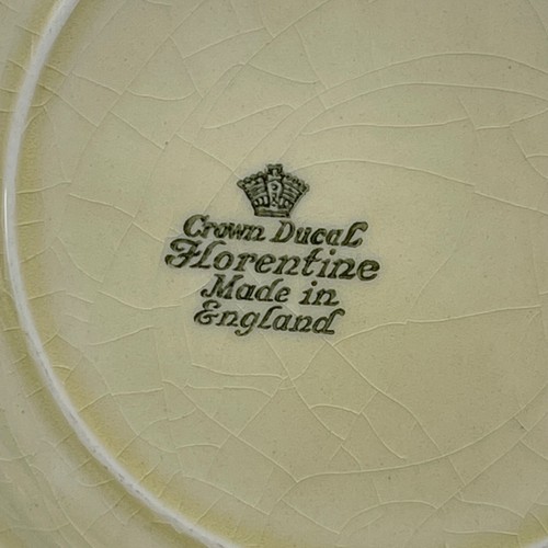CROWN DUCAL Florentine Symphony Vintage 1930's Set of 3 Side Plates Bread butter - Picture 6 of 9