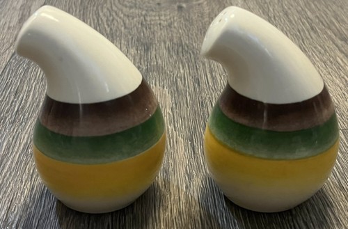 VTG California Pottery Vernon Kilns MOJAVE Gourd Shaped Salt & Pepper Shaker Set - Picture 7 of 9