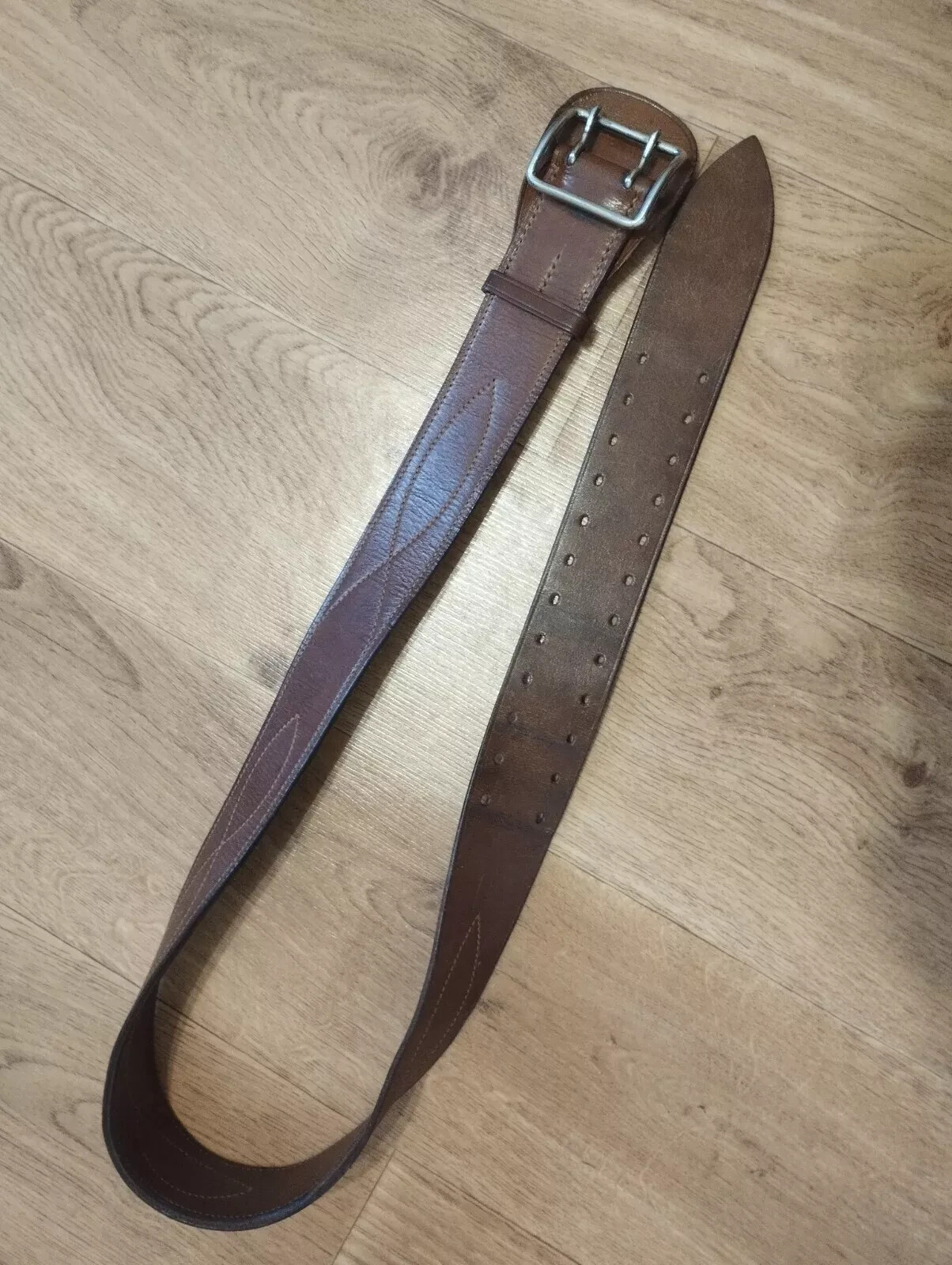 Soviet RKKA Officer’s Leather Belt M32, 1941, Rare, 112cm, WWll — image 2