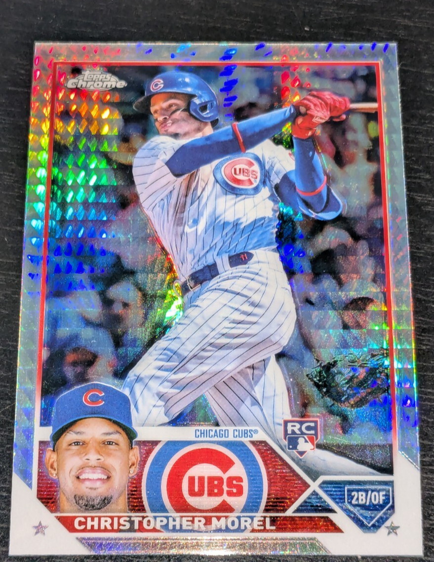 Christopher Morel Chicago Cubs 2023 Topps Chrome PRISM REFRACTOR Rookie RC #198