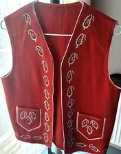 Women Vintage Vest S Size Wool