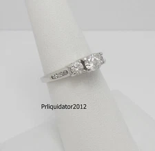 1CT Natural Diamond Anniversary Engagement Wedding Bridal Ring 14K White Gold