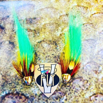 2 V Fly 1.5 Inch Stor Lax Alta Highlander Conehead Salmon Tube Flies & Trebles