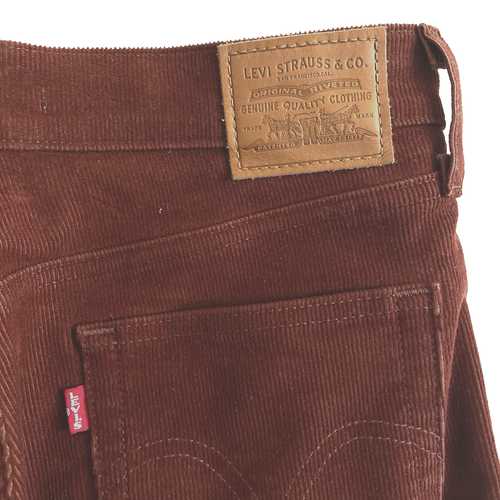 Levi's Jeans Women's 28 x29 Corduroy Rust Wedgie Straight Button Fly Premium - Picture 7 of 7