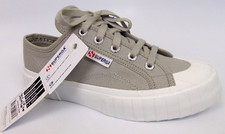 Superga 2630 Cotu Gray Canvas Casual Sneakers Womens Shoes Size 6.5 Med, NEW