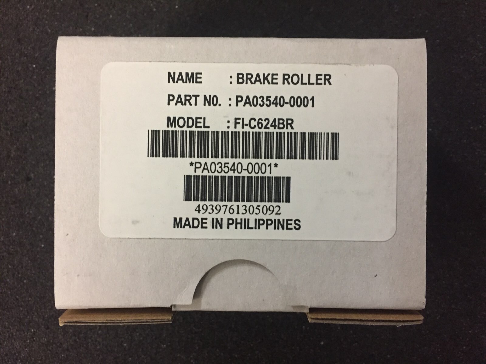 Brake Roller For Fujitsu FI-6130/ FI-6140 Scanner  (PA03540-0001)