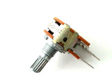 2x  ALPS Potentiometer 50k log Dual Pot - Japan - 50KAX2 - Centre Detent - NOS