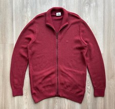 Vintage Lacoste Zip Up Knit Cherry Sweater