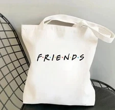 FRIENDS Canvas Reusable Grocery Tote Bags