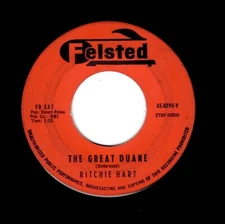 ROCKABILLY-RITCHIE HART-THE GREAT DUANE/I'M HYPNOTIZED-FELSTED 8593