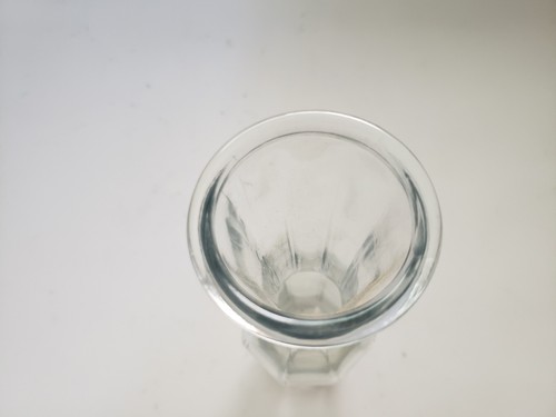 Glass Flower Vase Clear Home Decor glass wear 9 x 2.5 in - Picture 4 of 8
