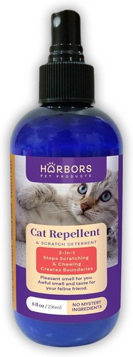 Harbors Cat Scratch And Chewing Deterrent Spray - 8 Oz / 236 Ml | Formulated Wit - Bild 1 von 7