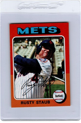 1975 Topps Mini #90 Rusty Staub New York Mets