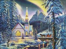 Needlework Crafts Full Embroidery Counted Cross Stitch Kits - Sunday Morning II