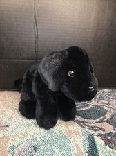 VGUC-10  FAO SCHWARZ Black Lab Dog Puppy Labrador Retriever Plush