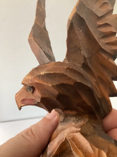 Aquila sovietica in legno vintage - decorazione classica per interni e atmosfere - Foto 2 di 11