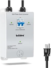 Briidea Split Phase Quick Connector (Turn 2 120v Into 240 Volt), Up to 16 Amps