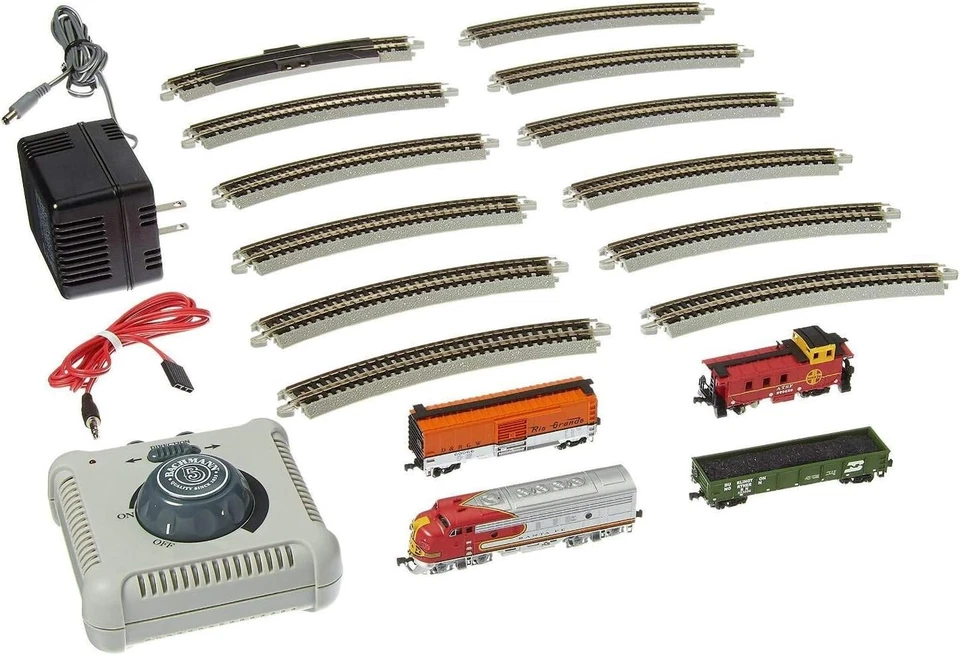 N Scale Super Chief Electric Train Set with 24" E-Z Track & F7-A Locomotive - Image 4 of 4