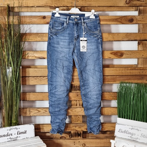 KAROSTAR DAMEN JEANS DENIM COLLECTION BAGGY HOSE Gr. 36 Bis