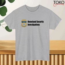 HSI Homeland Security Investigation Logo T-Shirt Black/Navy/White/Grey/Red S-5XL