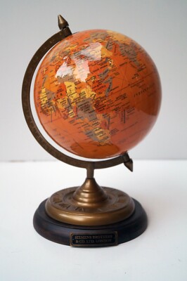 8'' Weltkugel Orange Meer Büro Desktop Dekor Replogle geografische Laborausrüs...