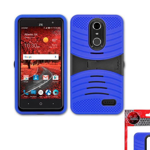 For Cricket ZTE Grand X4 /Z956 Case Armor Kickstand Shock Proof Hard Soft Cover - Picture 9 of 26