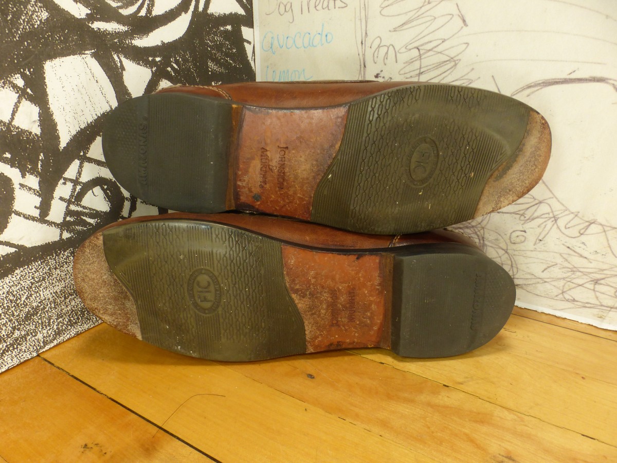 Johnston & Murphy Brown Leather Tassle Kiltie Slip on Loafer Loafers 20-6110, 9B Men main image 2