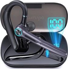 Trucker Wireless Mic Blue Parrot Bluetooth Noise Cancelling Headset Earpiece New