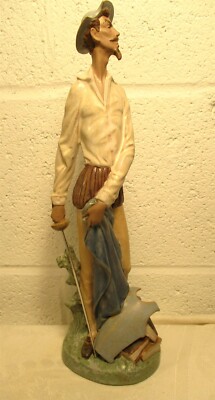 LLARDO DON QUIXOTE STANDING FIGURINE WITH SWORD 12 INCH  NUMBERED # 2265