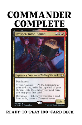 mtg treasure token commander deck Prosper, Tome-Bound TREASURE Cards from EXILE Magic MTG Custom Commander  Deck