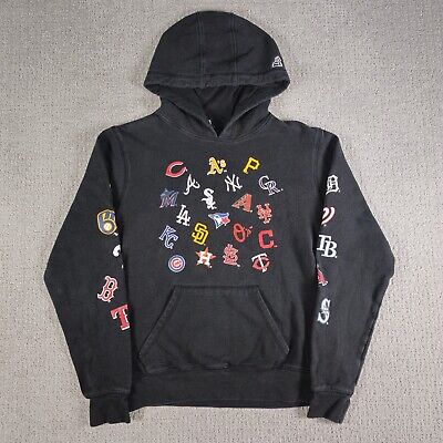 New Era MLB All Over Team Logos Pull-Over Men's Hoodie Size New Era MLB All Over Team Logos Pull-Over Men's Hoodie Size