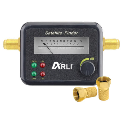 Satfinder HD Digital Satelliten Pegelanzeige Sat Finder vergoldet 4K UHD Caming
