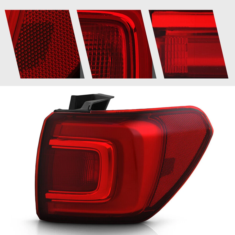 LED Taillight For 2017-2019 GMC Acadia w/o Terrain Pkg Red Lamp Outer Right Side Foto 3 de 4