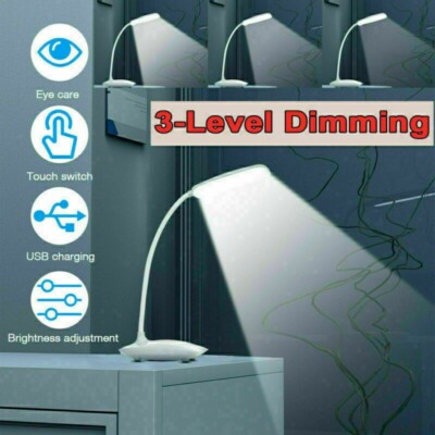 Dimmbare Nachttischlampe One Touch Helleinstellung 3 Dimmstufen USB UK