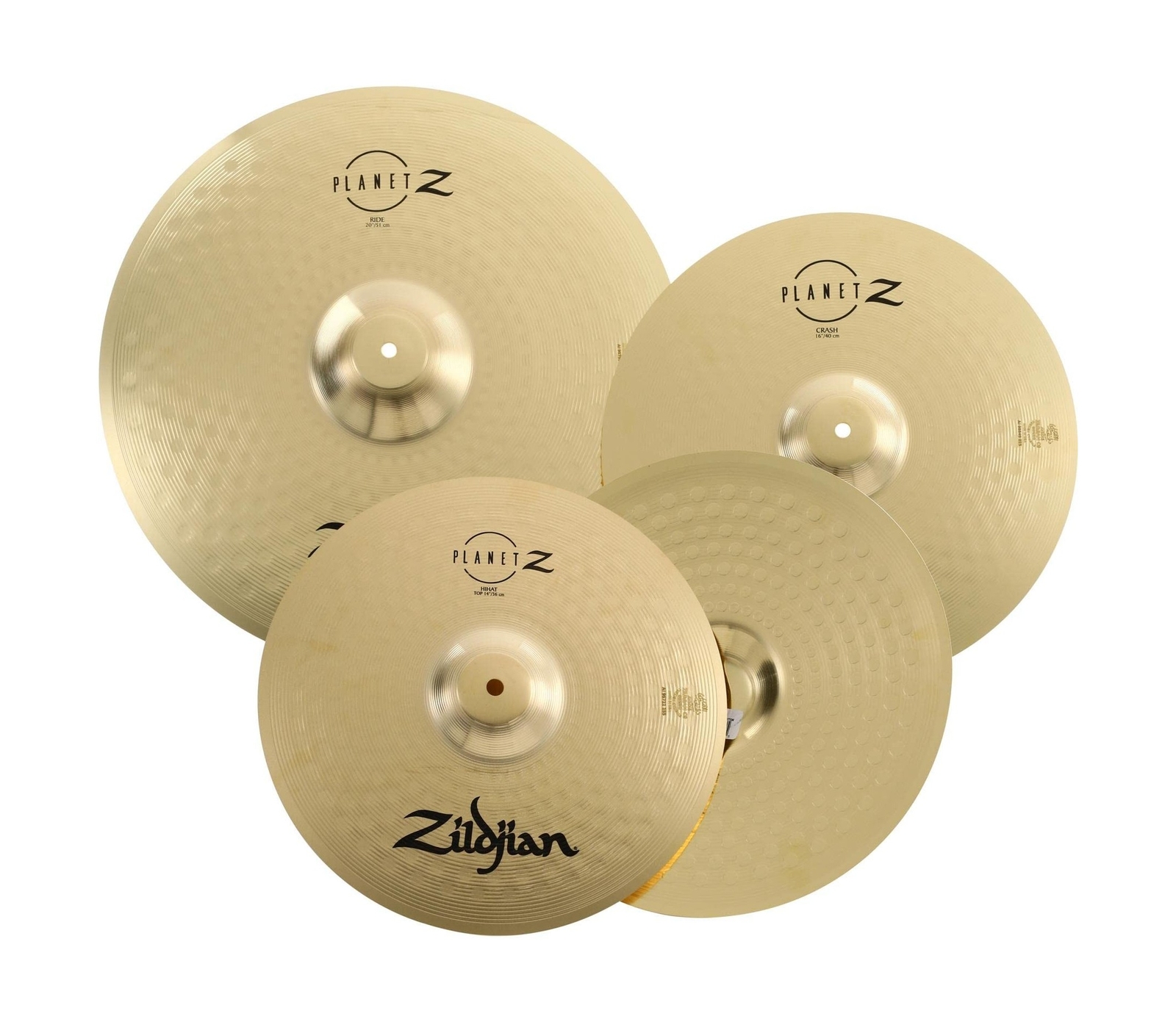 Zildjian Planet Z Complete Cymbal Set - 14/16/20-inch 14" pair, 16", 20"