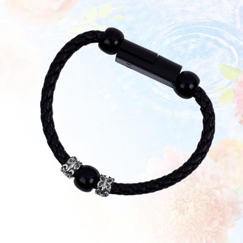 1Pc Data Cable Braided Wristband Style Charging Cable (Black) - 第 10/11 張圖片