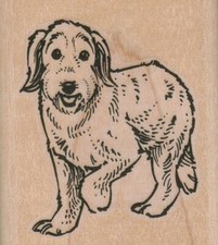 Dog Walking 2 x 2 1/4" Rubber Stamp, Dog Stamp, Dog Lover Stamp