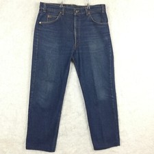 Vtg Levi's Mens Jeans Orange Tab 505 Straight Denim 20505-0217 Indigo Wash 36x31